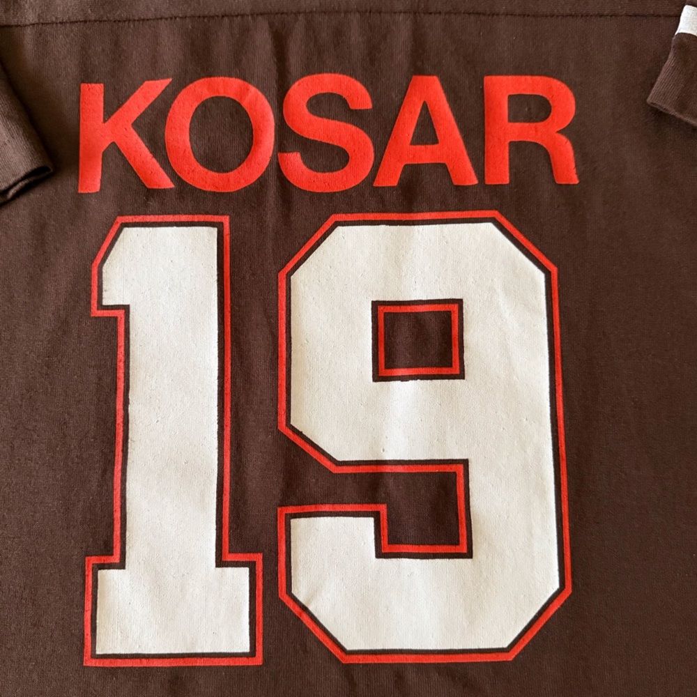 KOSAR-NFL Brown and Red Short Sleeve Tee